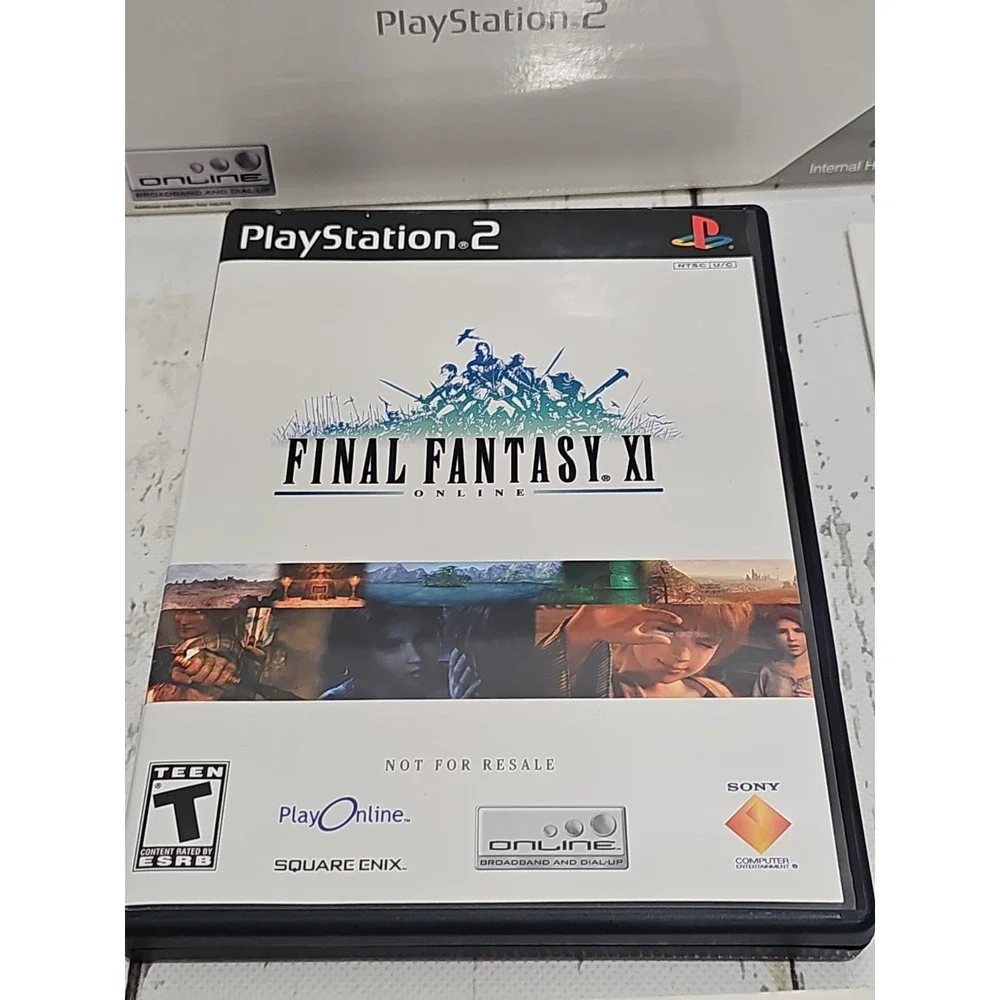 Final Fantasy XI Online PlayStation 2 Hard Disk Drive Bundle NO HARD-DRIVE